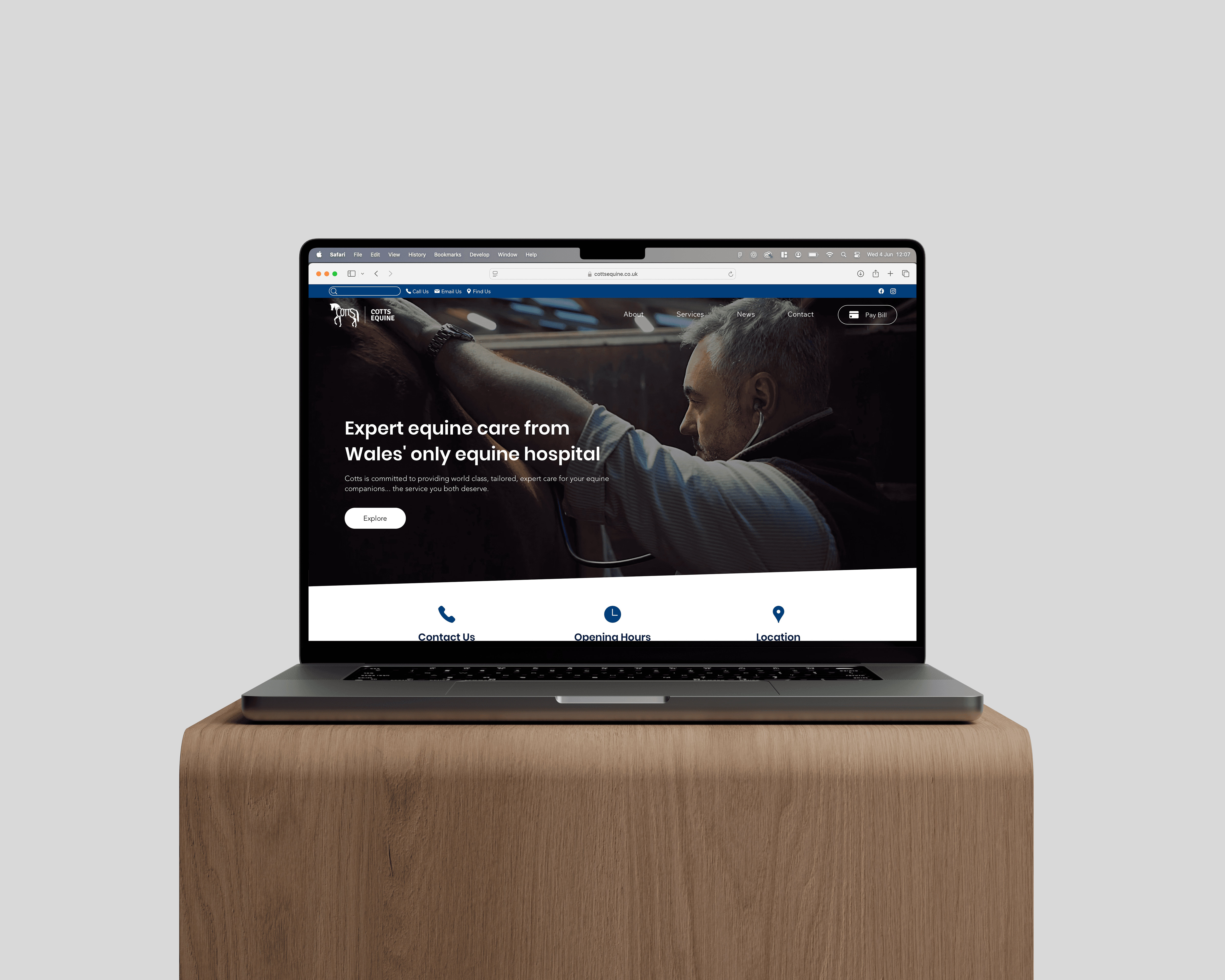 Cotts Equine Website Redesign
