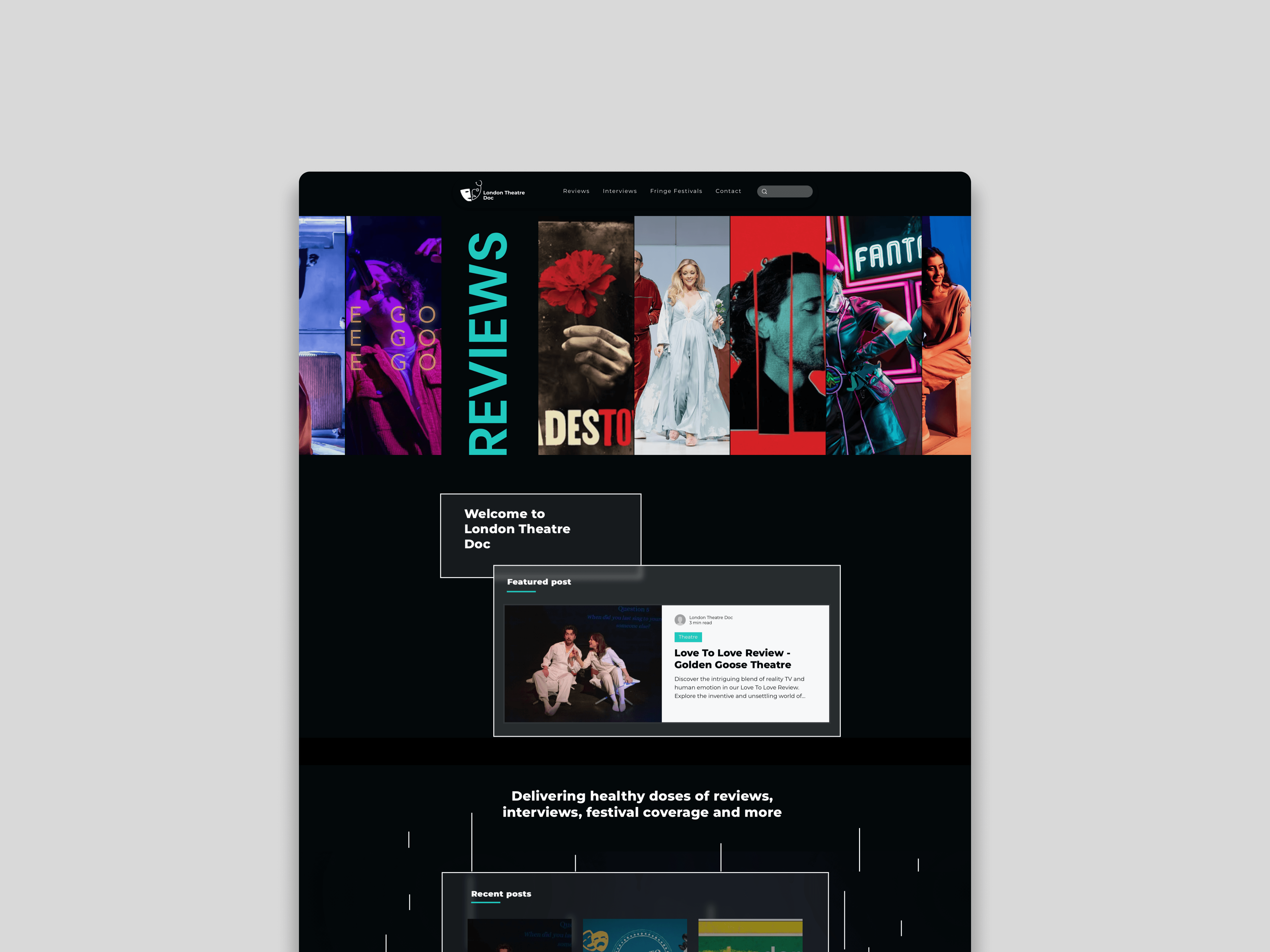 London Theatre Doc Website Design