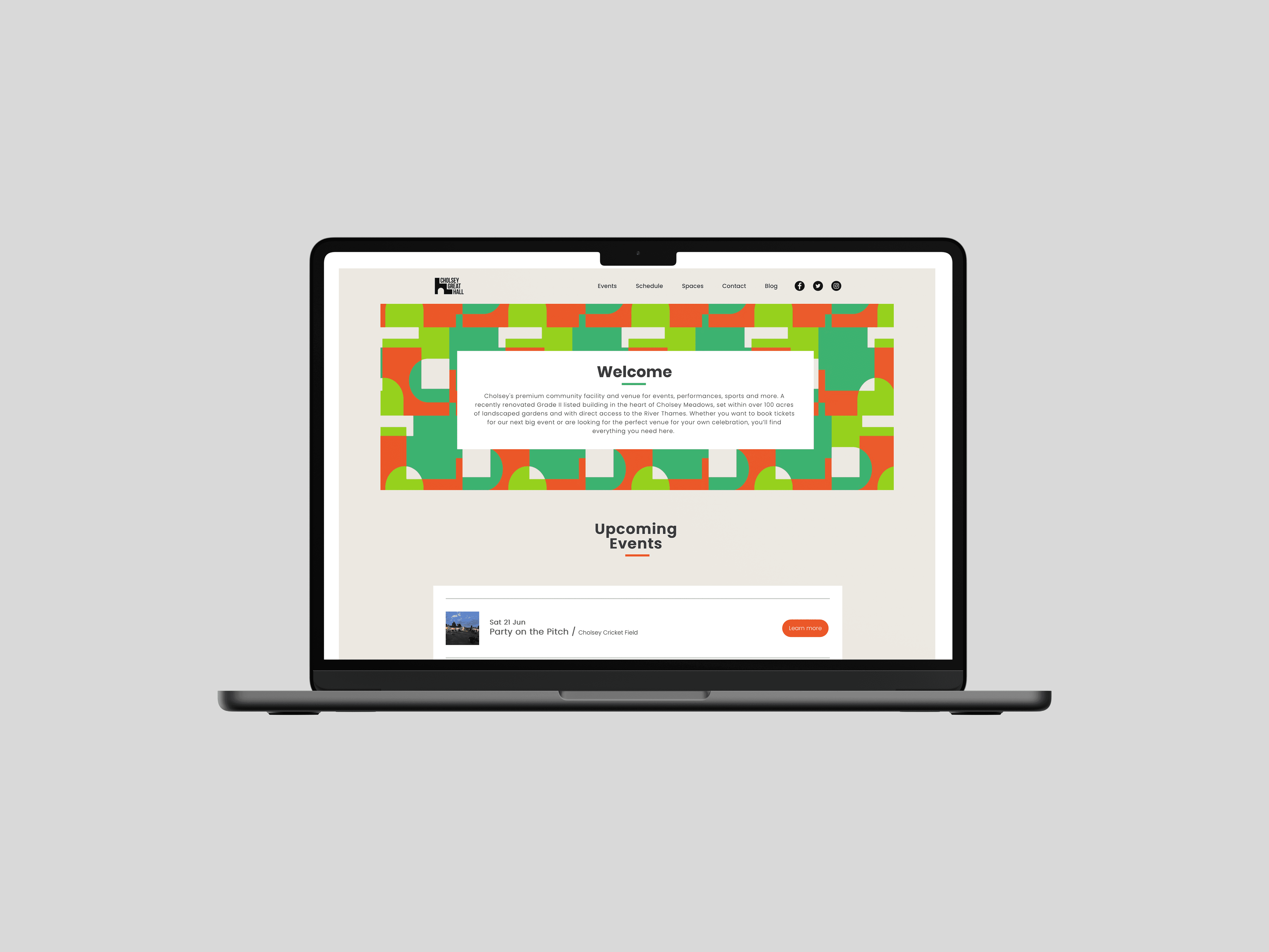Cholsey Great Hall Website Design